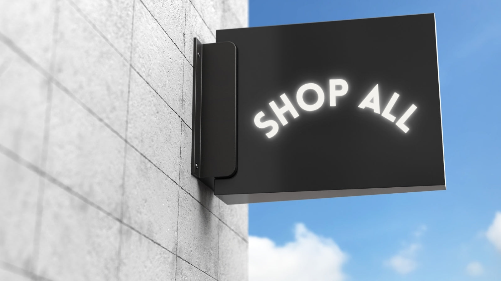 Sign that says Shop All